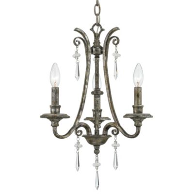 Kendra 3-Light Chandelier by Quoizel - Starlight Lighting USA and Canada